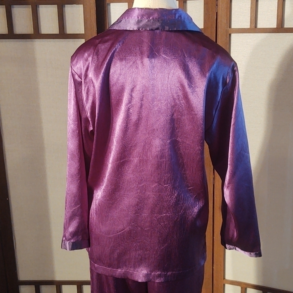 Vintage Victoria's Secret Gold Crown Label Purple Pajama Set Sz S - Picture 10 of 13